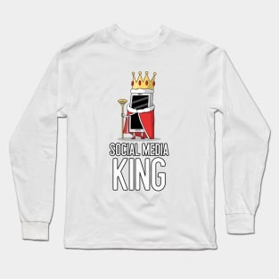 Social Media King Long Sleeve T-Shirt